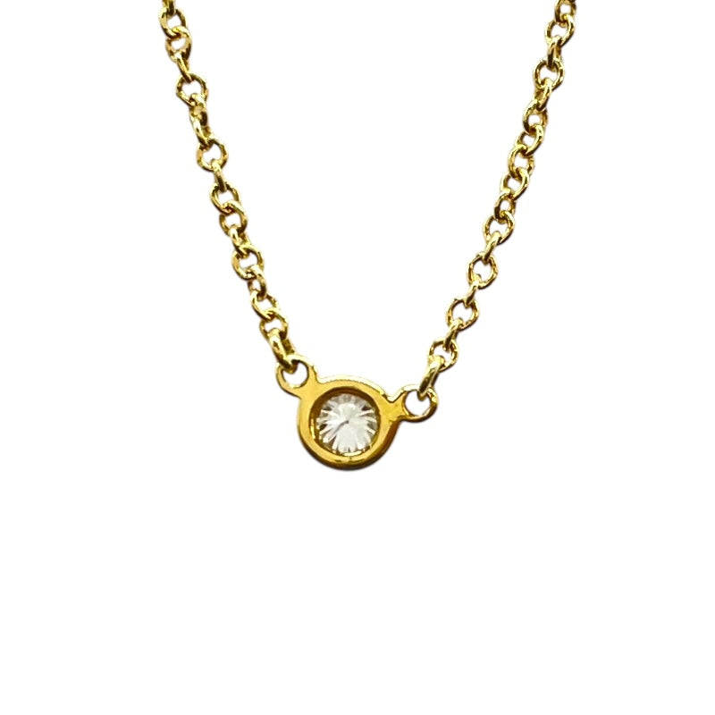 ティファニー TIFFANY＆CO バイザヤードネックレス ゴールド Au750/ダイヤモンド ジュエリー
