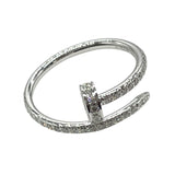 カルティエ Cartier ジュストアンクルリングSM ホワイトゴールド Au750/ダイヤモンド ジュエリー