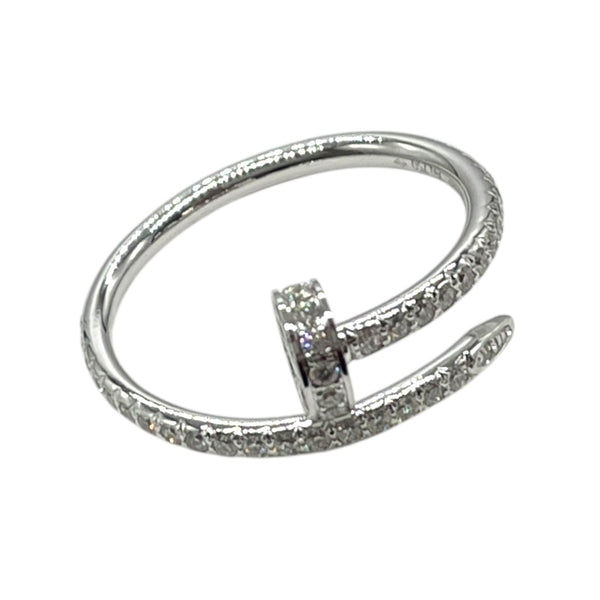 カルティエ Cartier ジュストアンクルリングSM ホワイトゴールド Au750/ダイヤモンド ジュエリー