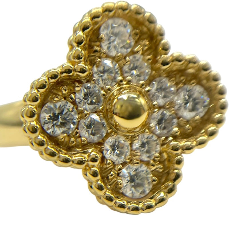 ヴァンクリーフ＆アーペル Van Cleef & Arpels ヴィンテージアルハンブラダイヤリング ゴールド 750/ダイヤモンド ジュエリー