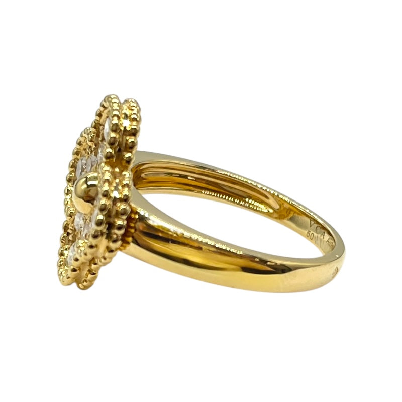ヴァンクリーフ＆アーペル Van Cleef & Arpels ヴィンテージアルハンブラダイヤリング ゴールド 750/ダイヤモンド ジュエリー