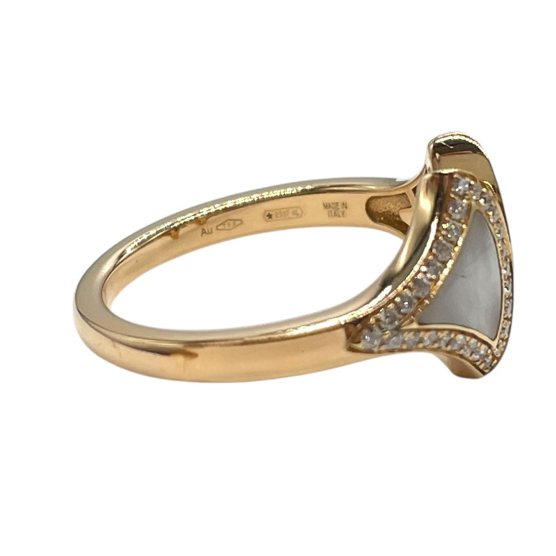ブルガリ BVLGARI ディーヴァードリームリング ピンクゴールド Au750/ダイヤモンド/マザーオブパール ジュエリー