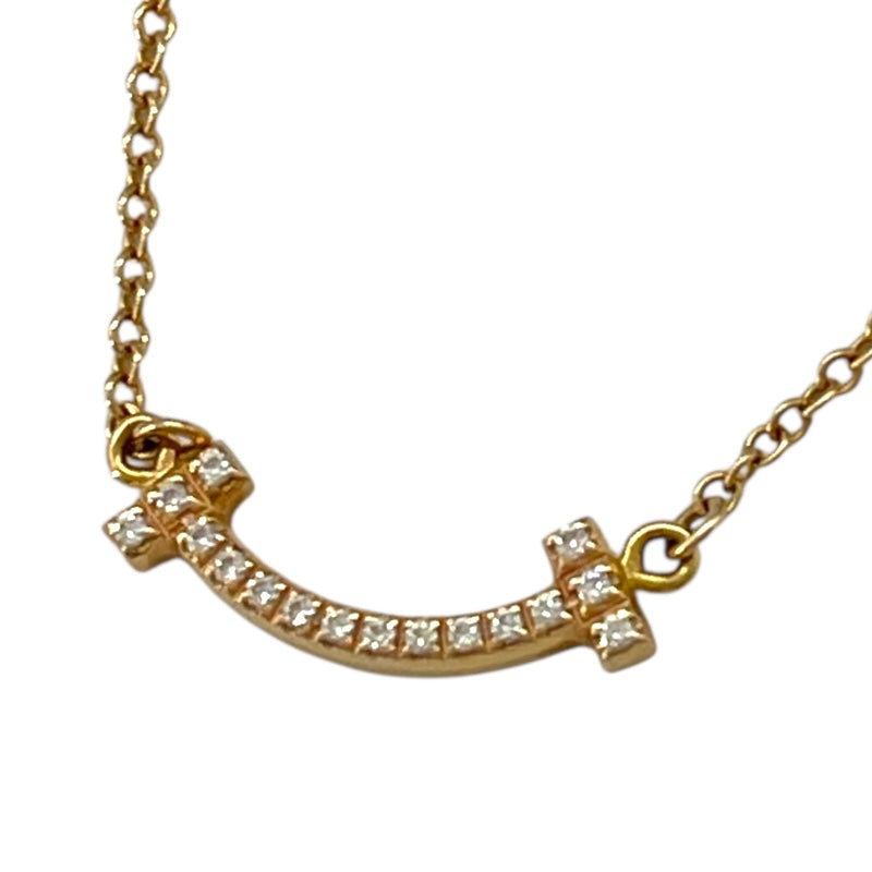 ティファニー TIFFANY＆CO Tスマイル ネックレスミニ ゴールド Au750/ダイヤモンド ダイヤモンド ジュエリー