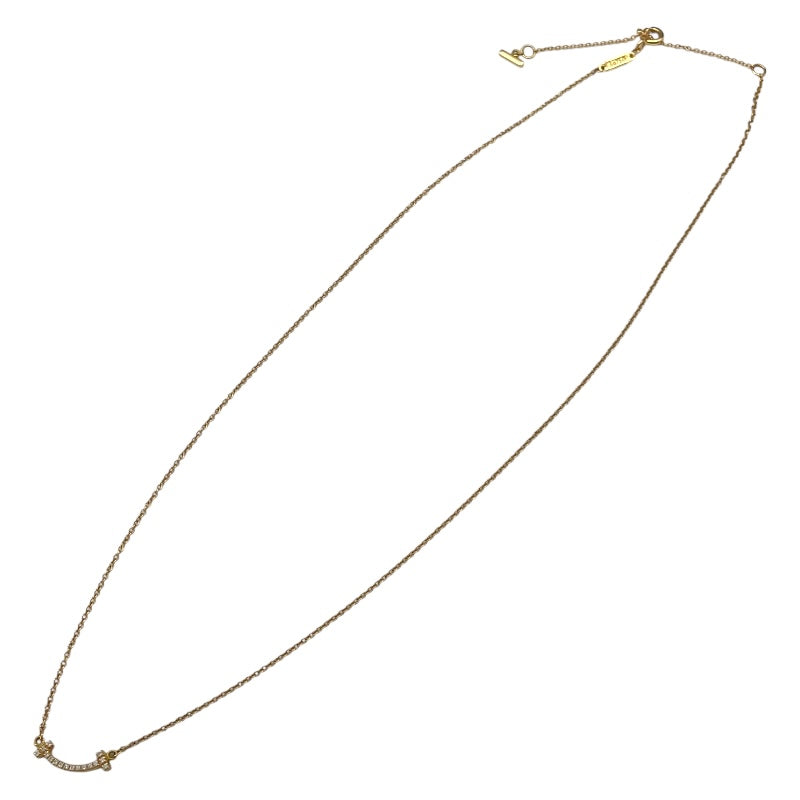ティファニー TIFFANY＆CO Tスマイル ネックレスミニ ゴールド Au750