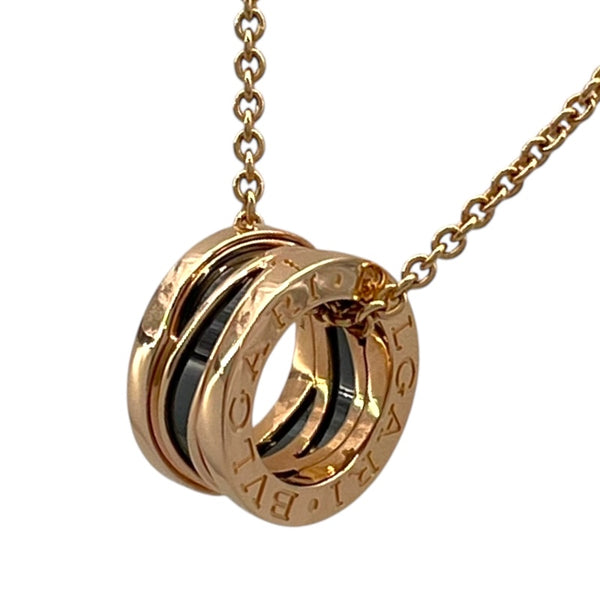 ブルガリ BVLGARI ビーゼロワンレジェンドネックレス ピンクゴールド 750/セラミック ジュエリー