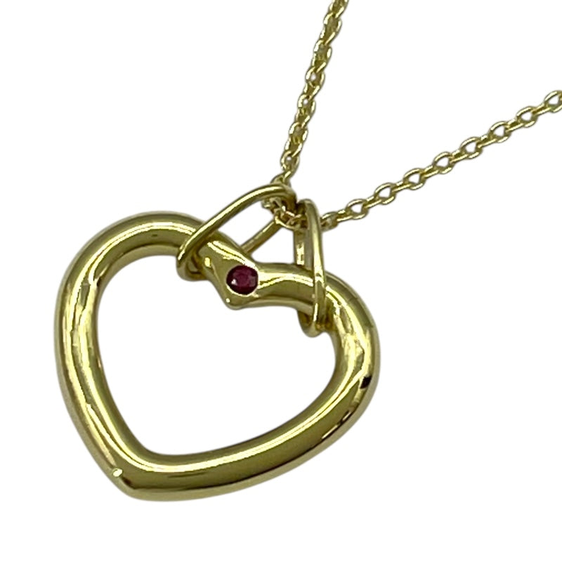 ティファニー TIFFANY＆CO ハートネックレス ゴールド K18/ルビー ジュエリー