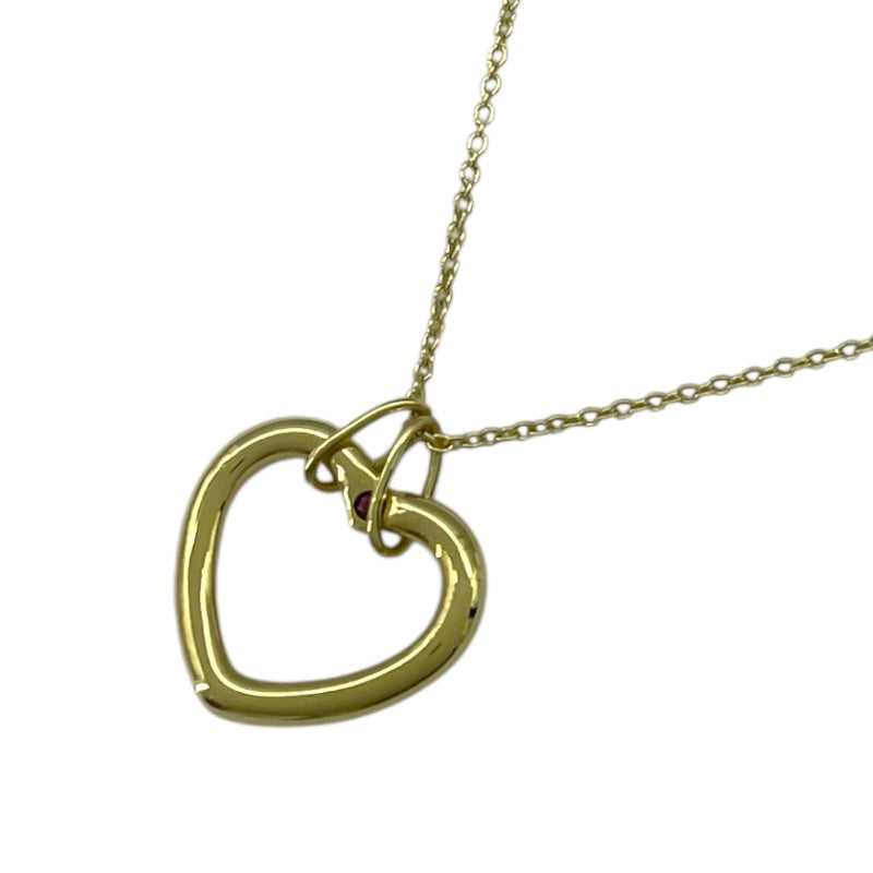 ティファニー TIFFANY＆CO ハートネックレス ゴールド K18/ルビー ジュエリー