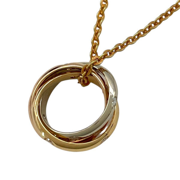 カルティエ Cartier ベビートリニティダイヤネックレス マルチカラー 750/ダイヤモンド ジュエリー