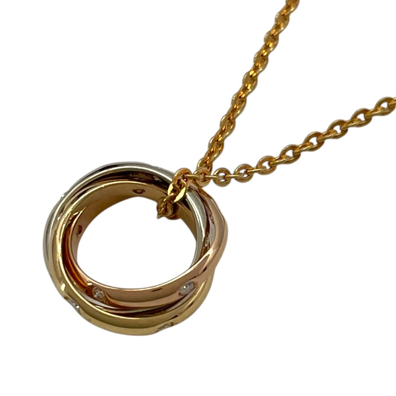 カルティエ Cartier ベビートリニティダイヤネックレス マルチカラー 750/ダイヤモンド ジュエリー