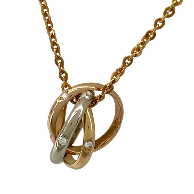 カルティエ Cartier ベビートリニティダイヤネックレス マルチカラー 750/ダイヤモンド ジュエリー