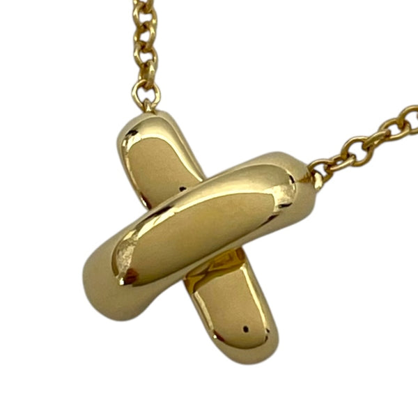 ティファニー TIFFANY＆CO クロスステッチネックレス ゴールド 750 ジュエリー