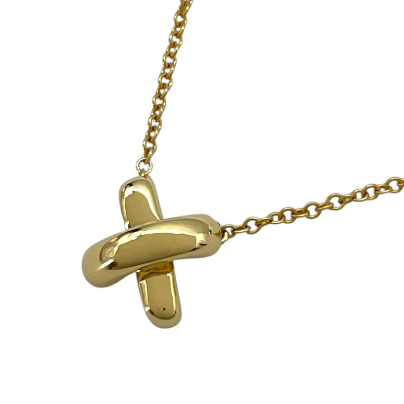 ティファニー TIFFANY＆CO クロスステッチネックレス ゴールド 750