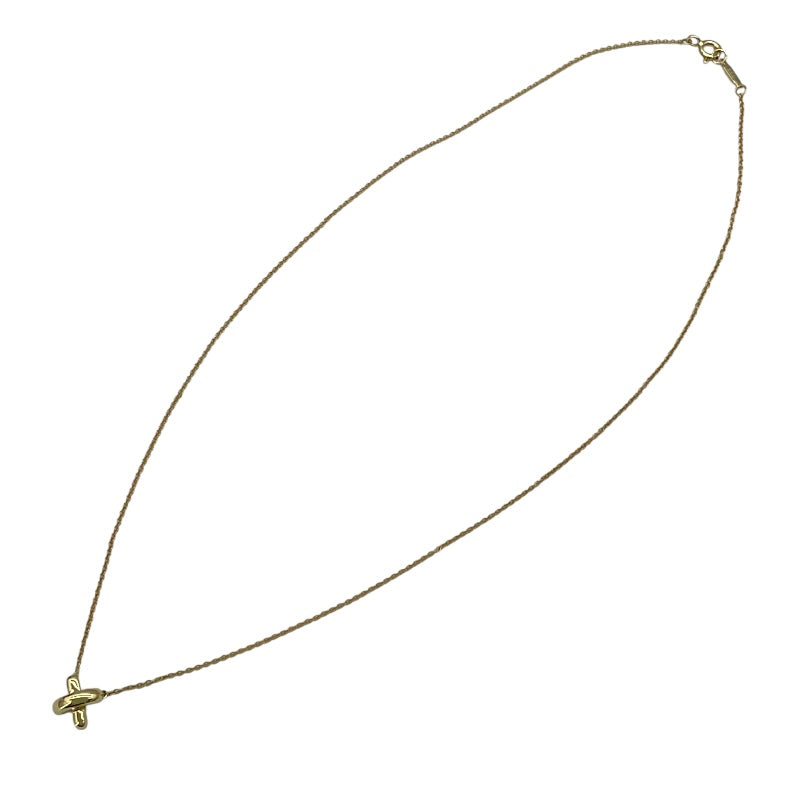 ティファニー TIFFANY＆CO クロスステッチネックレス ゴールド 750