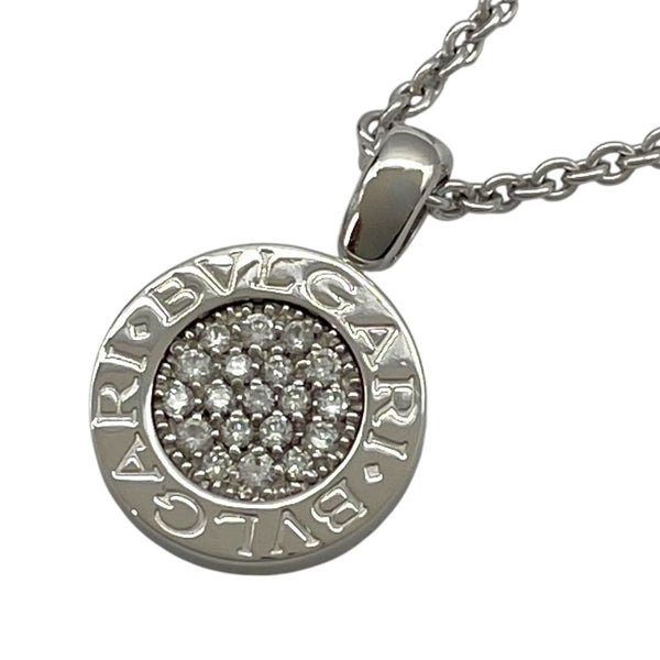 ブルガリ BVLGARI ブルガリブルガリ パヴェダイヤ ネックレス ホワイトゴールド 750/ダイヤモンド ジュエリー