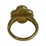ヴァンクリーフ＆アーペル Van Cleef & Arpels ヴィンテージアルハンブラ1Pダイヤリング K18YG/マザーオブパール ジュエリー