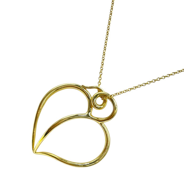ティファニー TIFFANY＆CO アップルリーフハートネックレス ゴールド 18K/750 ジュエリー