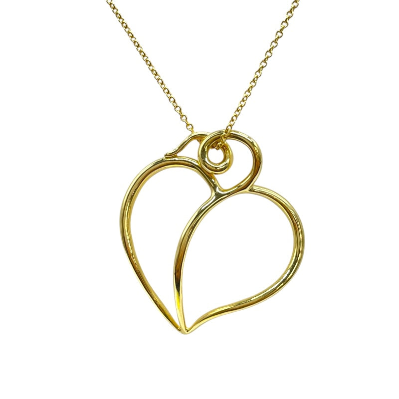 ティファニー TIFFANY＆CO アップルリーフハートネックレス ゴールド 18K/750 ジュエリー
