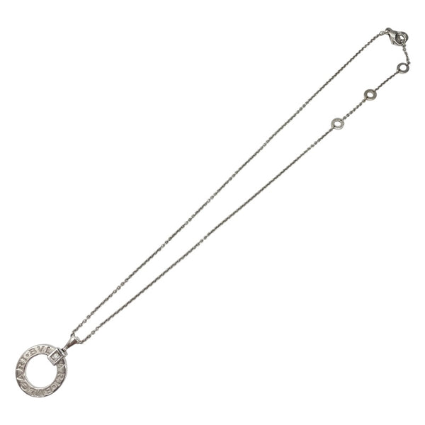 ブルガリ BVLGARI ブルガリブルガリ1Pダイヤネックレス ホワイトゴールド 750/ダイヤモンド ジュエリー