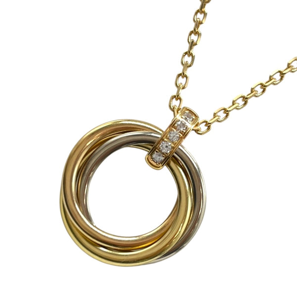 カルティエ Cartier トリニティダイヤネックレス ピンクゴールド×ホワイトゴールド×ゴールド 750/ダイヤモンド ジュエリー