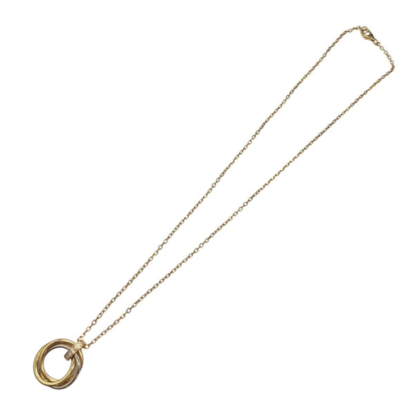 カルティエ Cartier トリニティダイヤネックレス ピンクゴールド×ホワイトゴールド×ゴールド 750/ダイヤモンド ジュエリー
