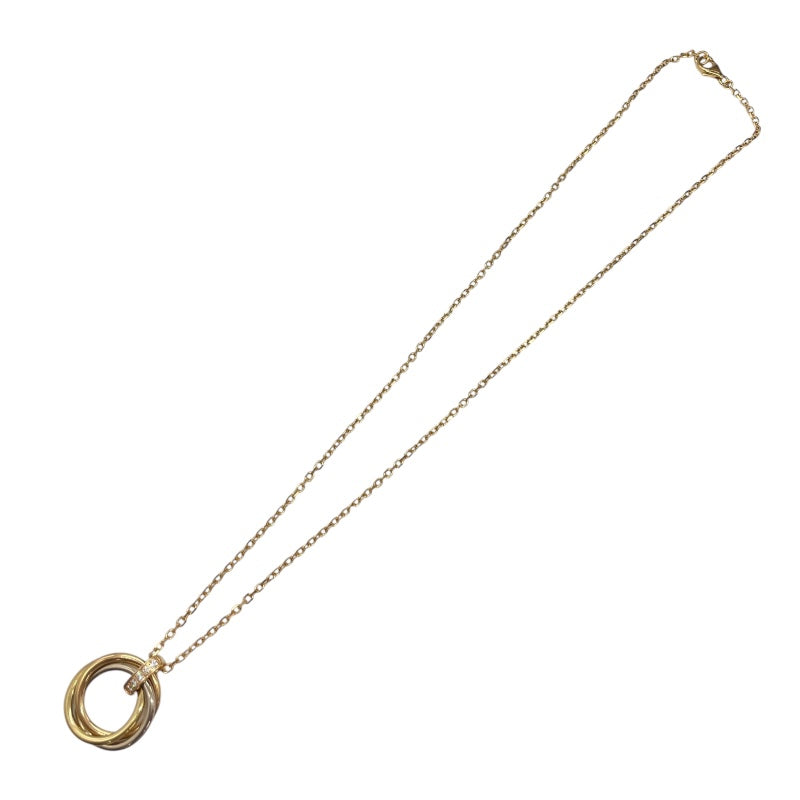 カルティエ Cartier トリニティダイヤネックレス ピンクゴールド×ホワイトゴールド×ゴールド 750/ダイヤモンド ジュエリー
