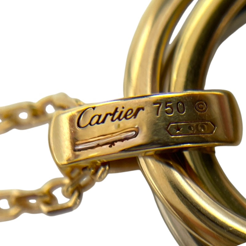 カルティエ Cartier トリニティダイヤネックレス ピンクゴールド×ホワイトゴールド×ゴールド 750/ダイヤモンド ジュエリー