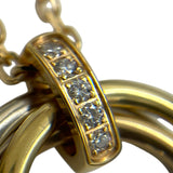 カルティエ Cartier トリニティダイヤネックレス ピンクゴールド×ホワイトゴールド×ゴールド 750/ダイヤモンド ジュエリー