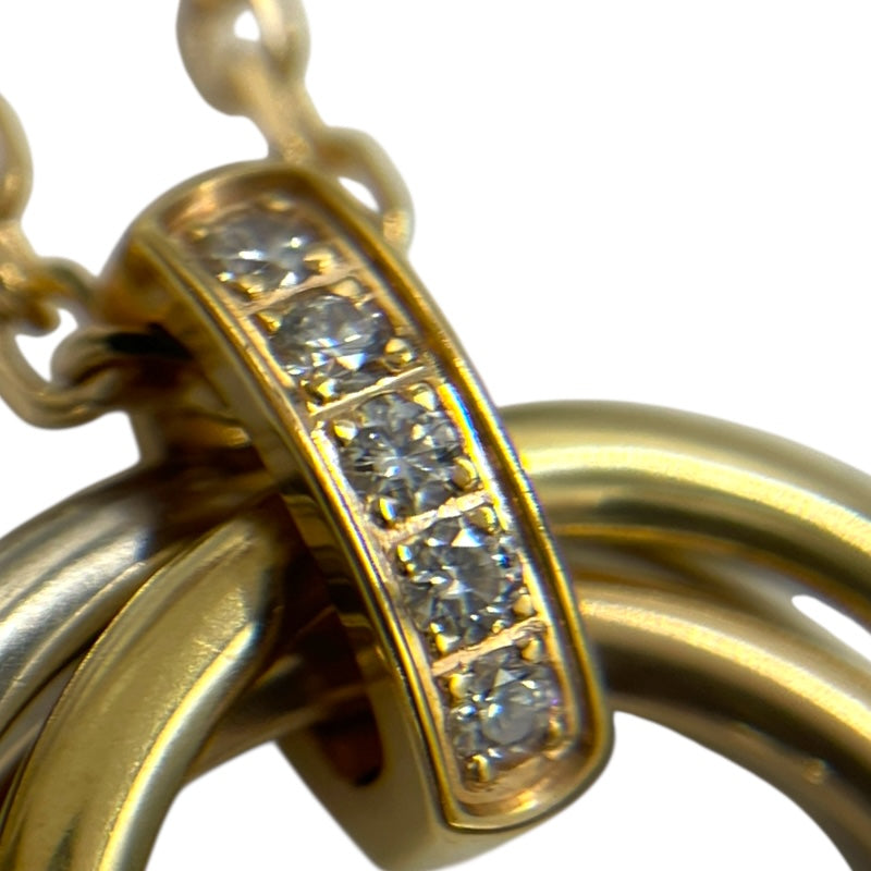 カルティエ Cartier トリニティダイヤネックレス ピンクゴールド×ホワイトゴールド×ゴールド 750/ダイヤモンド ジュエリー