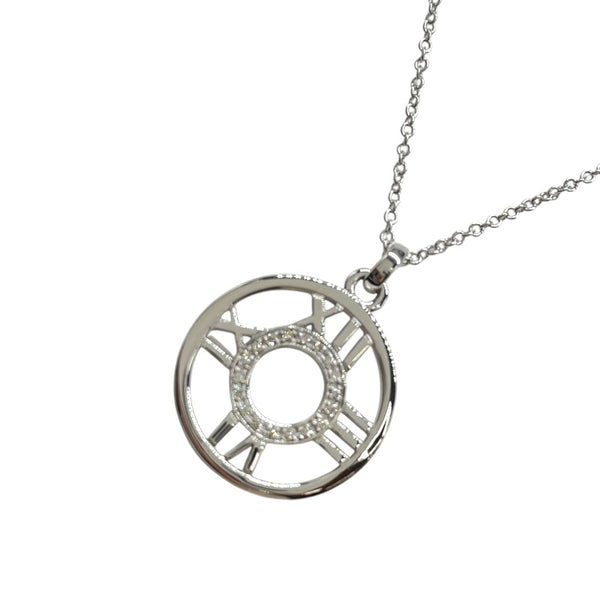 ティファニー TIFFANY＆CO アトラスメダリオンネックレス ホワイトゴールド 750/ダイヤモンド ジュエリー