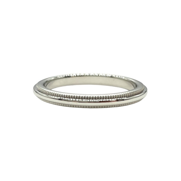 ティファニー TIFFANY＆CO ミルグレインリング プラチナ Pt950 ジュエリー