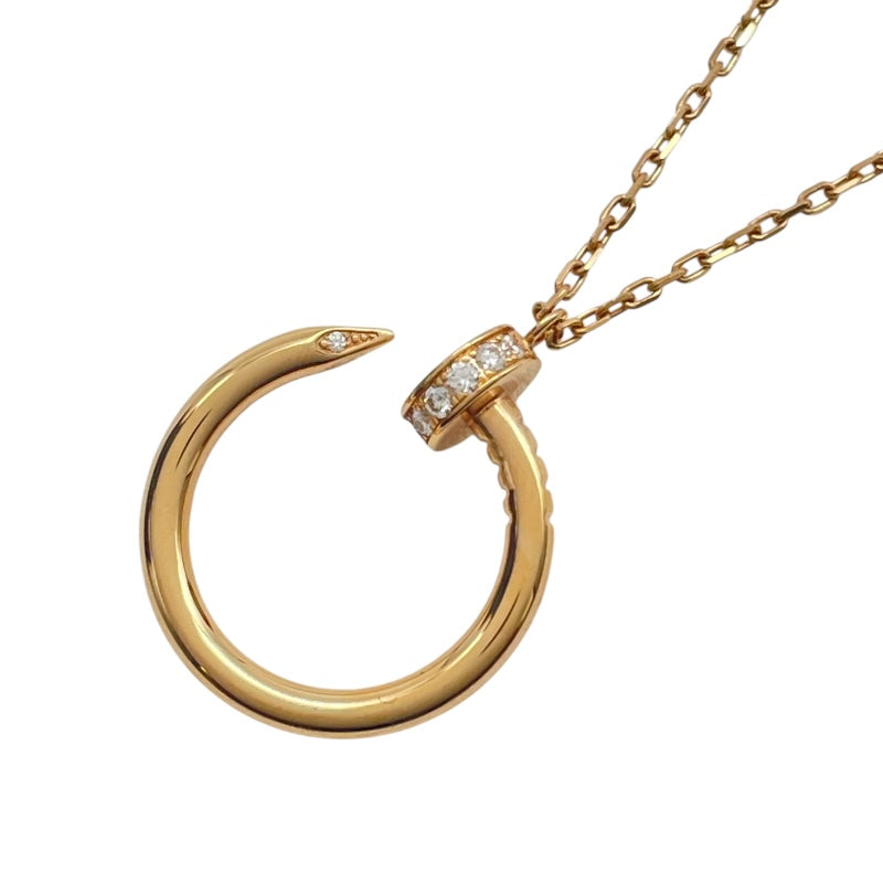 カルティエ Cartier ジュストアンクルダイヤネックレス ピンクゴールド Au750 ダイヤモンド ジュエリー