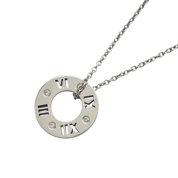 ティファニー TIFFANY＆CO ピアスドアトラスダイヤネックレス ホワイトゴールド K18WG ジュエリー