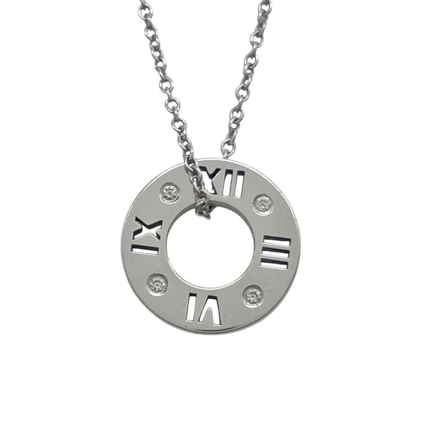 ティファニー TIFFANY＆CO ピアスドアトラスダイヤネックレス ホワイトゴールド K18WG ジュエリー