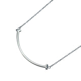 ティファニー TIFFANY＆CO Tスマイルネックレススモール ホワイトゴールド Au750 ジュエリー