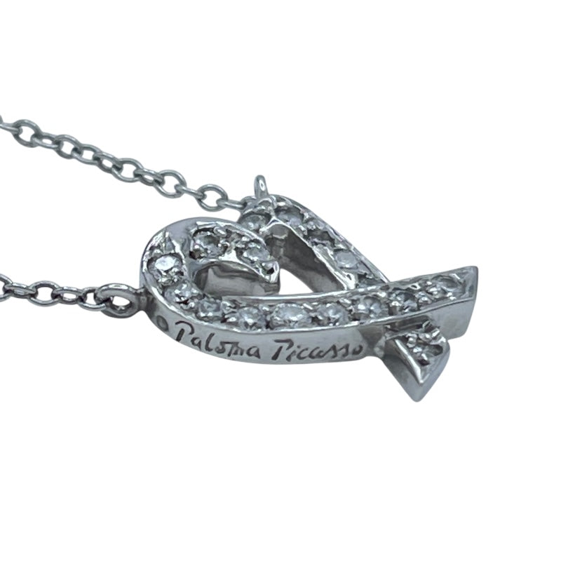 ティファニー TIFFANY＆CO ラビングハートネックレス プラチナ Pt950 ジュエリー