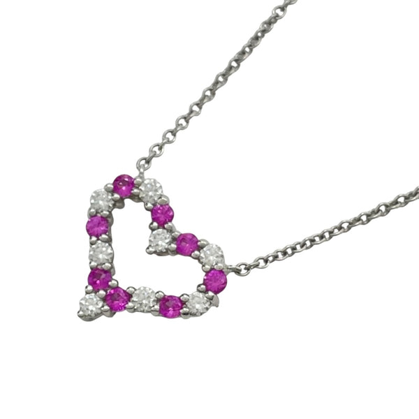 ティファニー TIFFANY＆CO センチメンタルハートネックレス プラチナ Pt950 ジュエリー