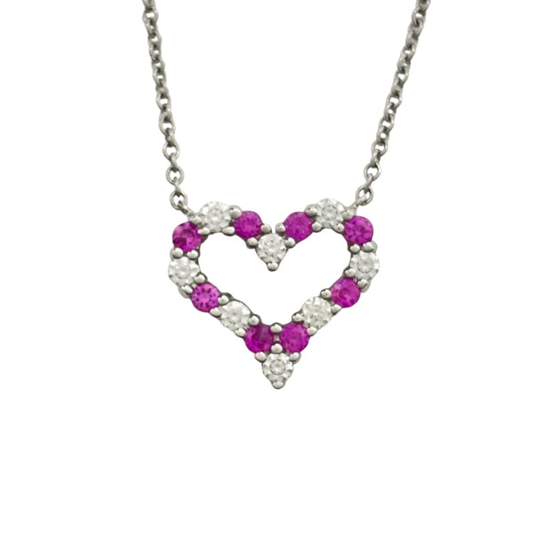 ティファニー TIFFANY＆CO センチメンタルハートネックレス プラチナ Pt950 ジュエリー