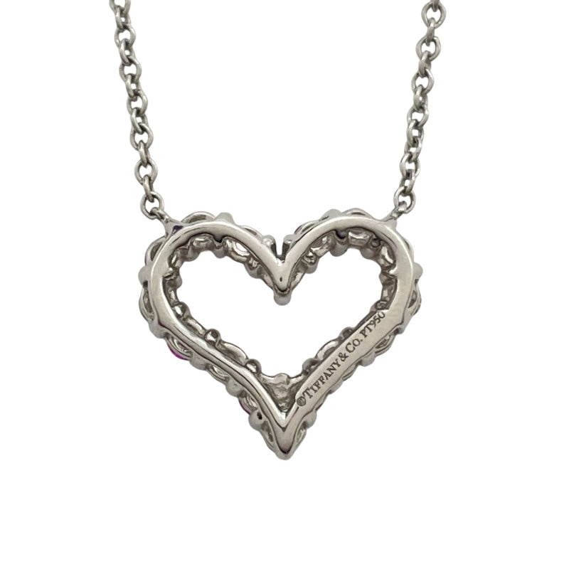 ティファニー TIFFANY＆CO センチメンタルハートネックレス プラチナ Pt950 ジュエリー