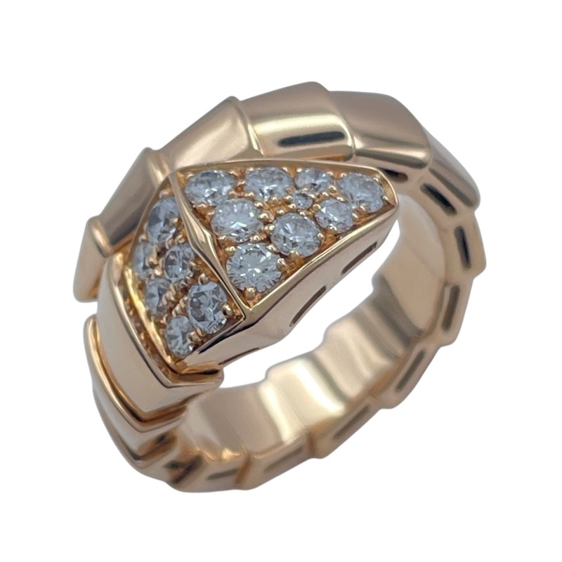 ブルガリ BVLGARI セルペンティヴァイパーリング ピンクゴールド 750 ダイヤモンド ジュエリー