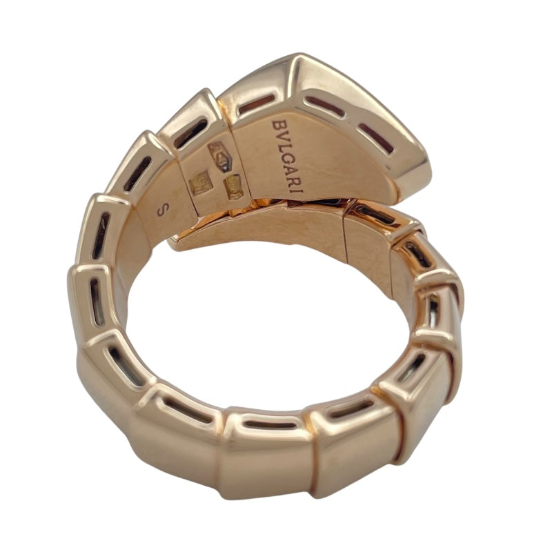 ブルガリ BVLGARI セルペンティヴァイパーリング ピンクゴールド 750 ダイヤモンド ジュエリー