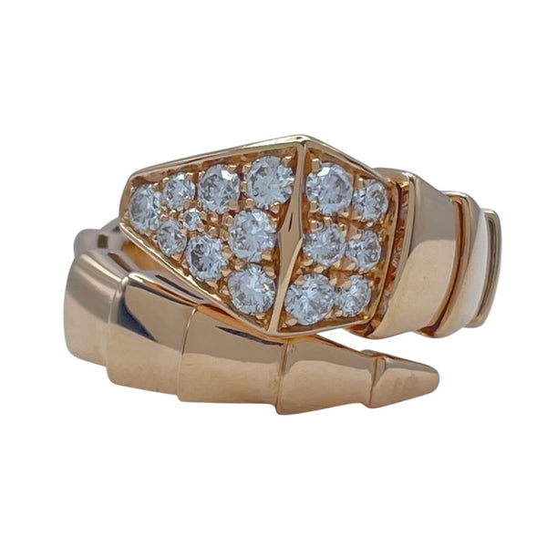 ブルガリ BVLGARI セルペンティヴァイパーリング ピンクゴールド 750 ダイヤモンド ジュエリー