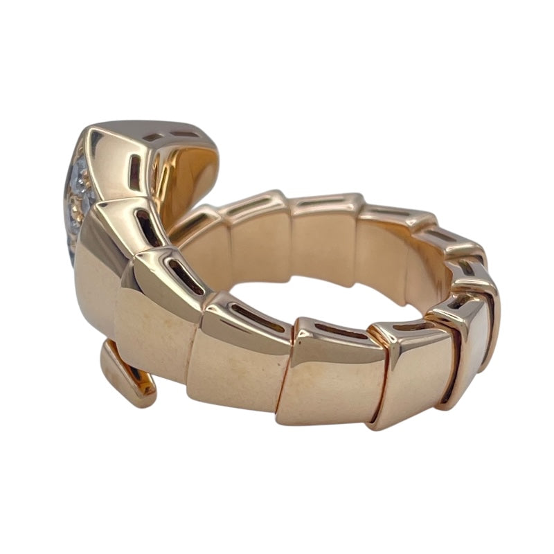 ブルガリ BVLGARI セルペンティヴァイパーリング ピンクゴールド 750 ダイヤモンド ジュエリー