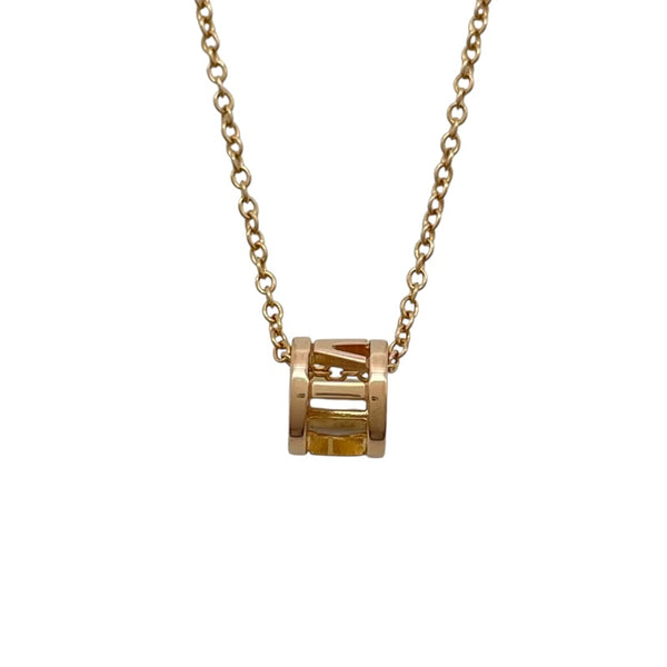 ティファニー TIFFANY＆CO オープンアトラスネックレスミニ ピンクゴールド Au750 ジュエリー