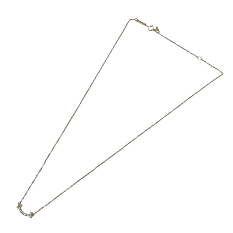 ティファニー TIFFANY＆CO Tスマイルダイヤネックレスミニ ゴールド Au750 ジュエリー