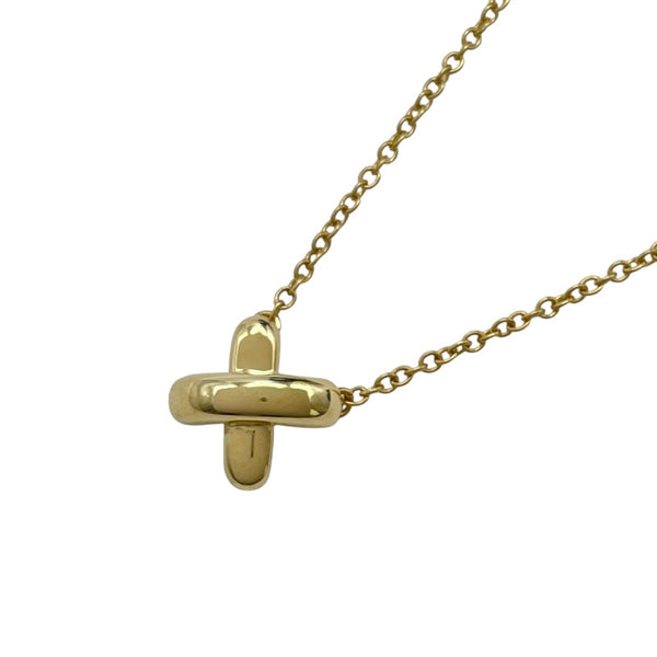 ティファニー TIFFANY＆CO クロスステッチネックレス ゴールド 750 ジュエリー