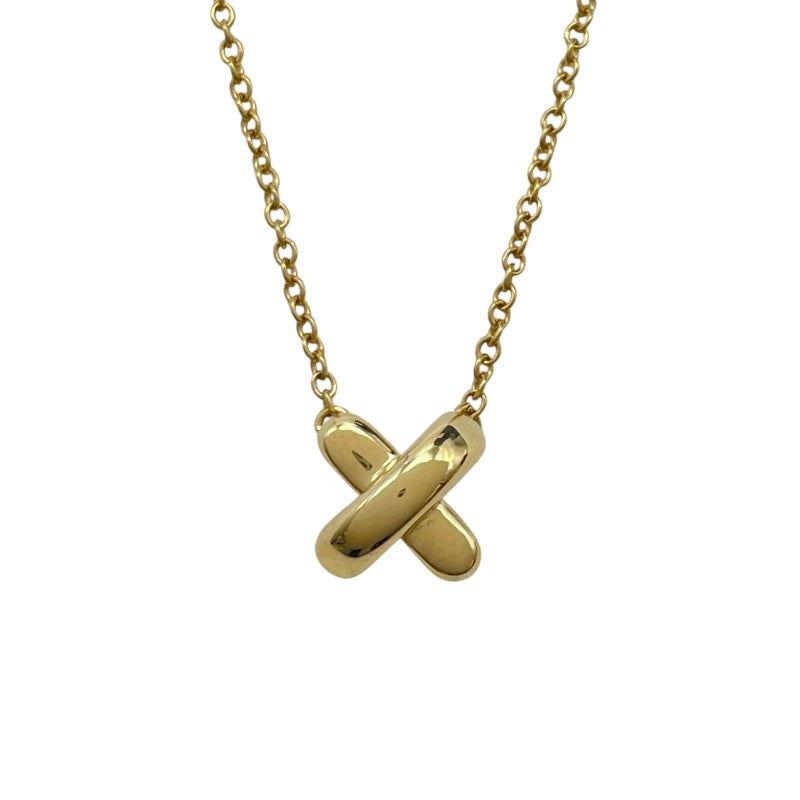 ティファニー TIFFANY＆CO クロスステッチネックレス ゴールド 750 ジュエリー