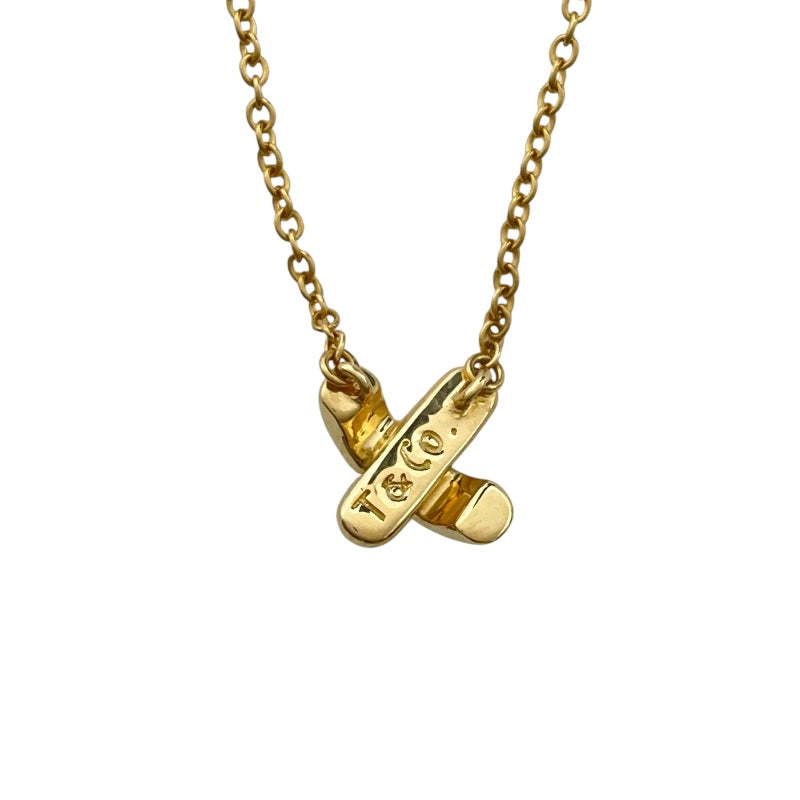ティファニー TIFFANY＆CO クロスステッチネックレス ゴールド 750 ジュエリー