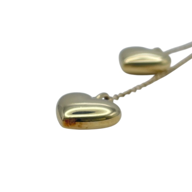 ティファニー TIFFANY＆CO ダブルドロップハートネックレス ゴールド 750 ジュエリー