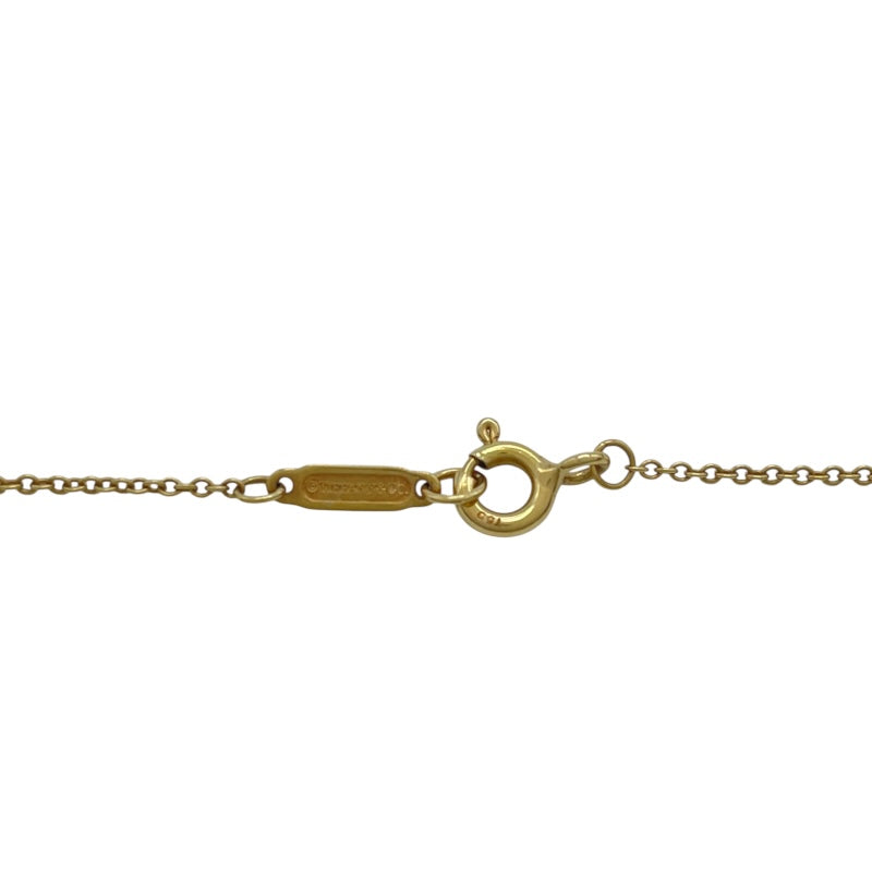 ティファニー TIFFANY＆CO ダブルドロップハートネックレス ゴールド 750 ジュエリー