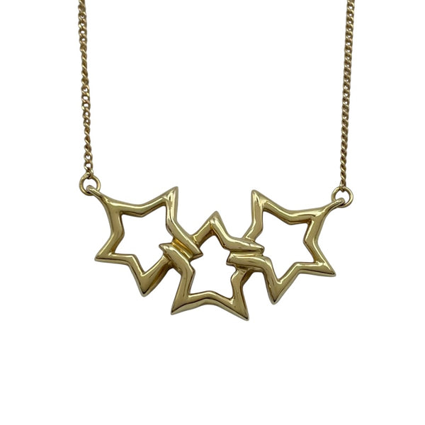ティファニー TIFFANY＆CO スリースターネックレス ゴールド 750 ジュエリー